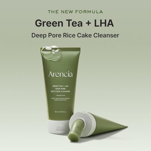 Green Tea + LHA Deep Pore Rice Cake Cleanser