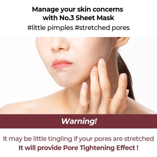 No.3 Tingle-Pore Softening Sheet Mask